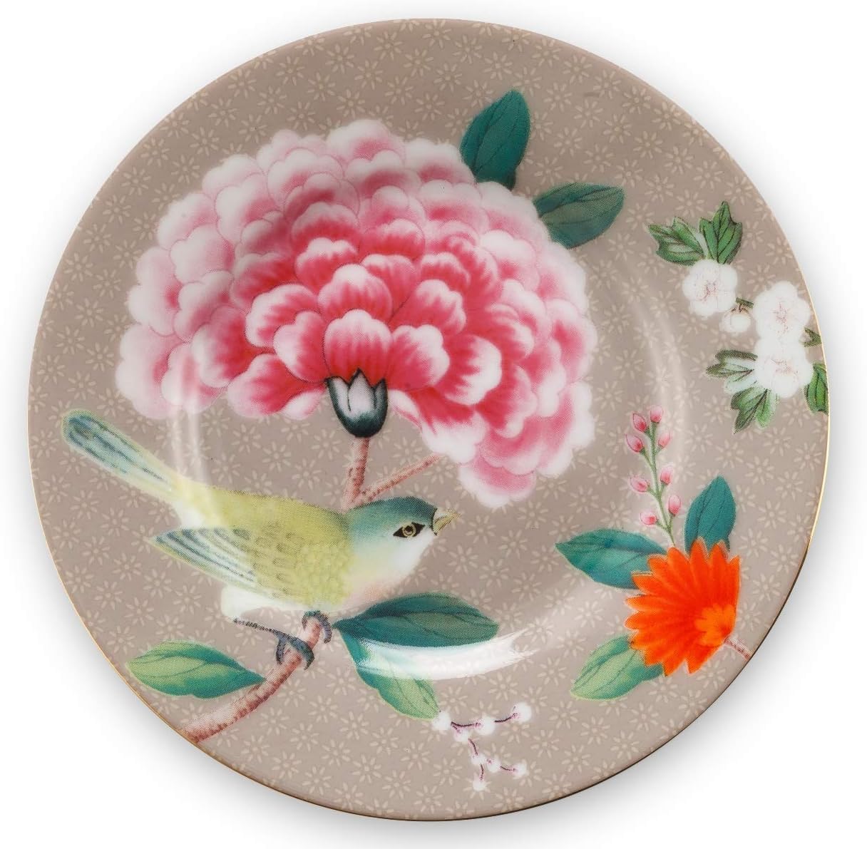 Plato Pequeño Blushing Birds  Azul