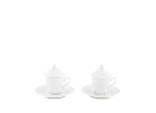 Set 2 Tazas + Plato Espresso