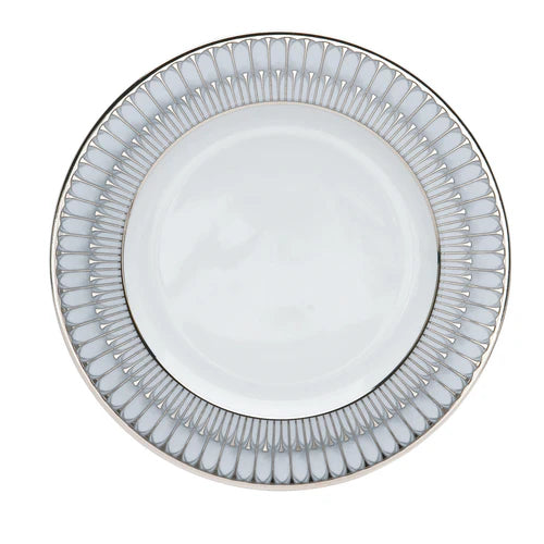 PLATO PRINCIPAL ARCADES GRIS Y BRILLANTE