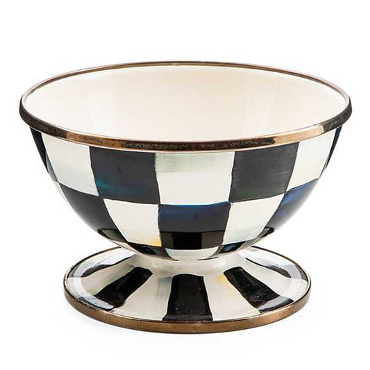 Bowl para helado esmaltado a  cuadros cortesanos courtly check