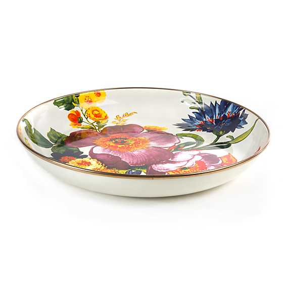 Bowl para ensalada flower market blanco