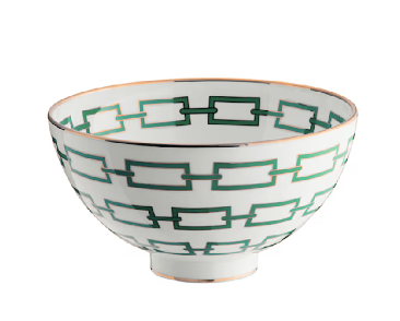 Bowl  Gio Ponti catene smeraldo