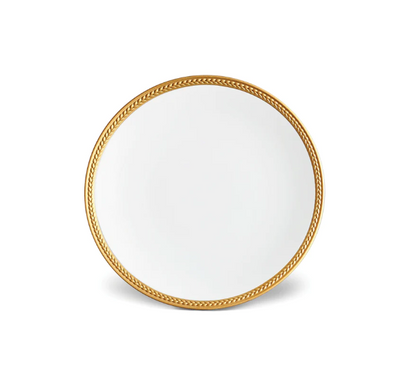 PLATO POSTRE SOIE TRESSEE GOLD
