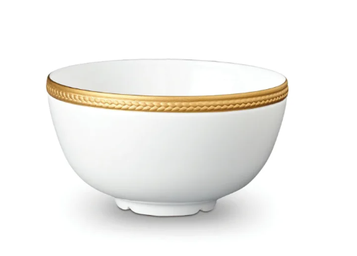 Bowl cereal Soie Tressee Gold 14cm