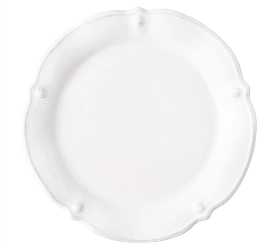 Plato de ensalada acampanado Berry & Thread - Blanqueado