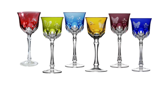 SET DE 6 COPAS APERITIVO SPRINGTIME COLORES