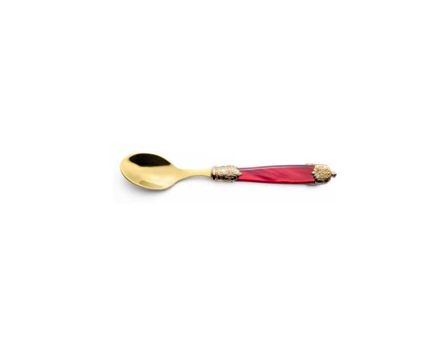 CUCHARA PARA TÉ MIRAGE TIN GOLD BORDEAUX
