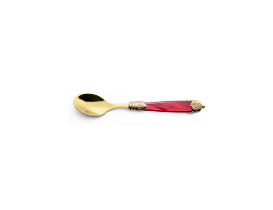 CUCHARA PARA TÉ MIRAGE TIN GOLD BORDEAUX