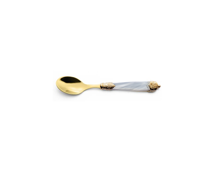 CUCHARA PARA TÉ MIRAGE TIN GOLD WHITE