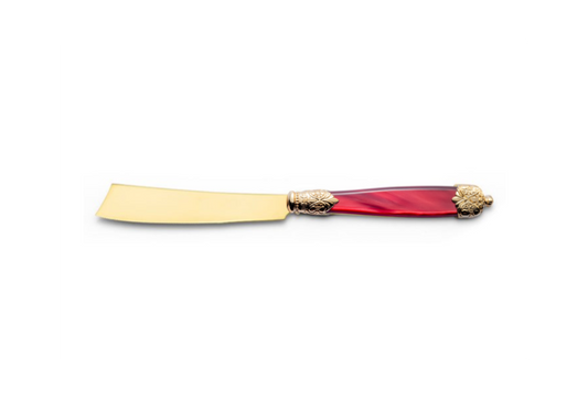 CUCHILLO PARA TORTA MIRAGE TIN GOLD BORDEAUX