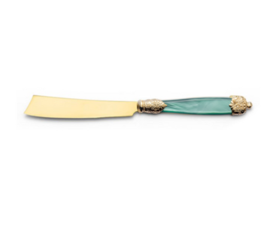 CUCHILLO PARA TORTA MIRAGE TIN GOLD GREEN