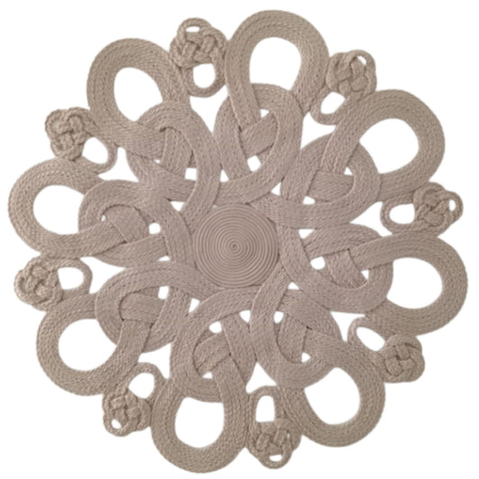 INDIVIDUALES  TEJIDO DAISY BEIGE