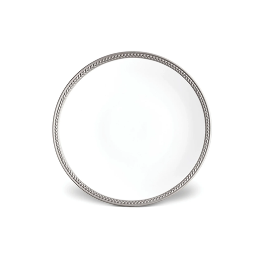 PLATO POSTRE PLATINO SOIE TRESSEE