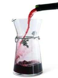 JARRA PARA VINO CON UVAS EN PELTRE