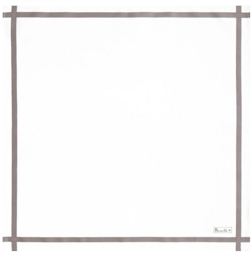 SERVILLETAS BEAUVILLE BICOLOR BLANCO/ GRIS