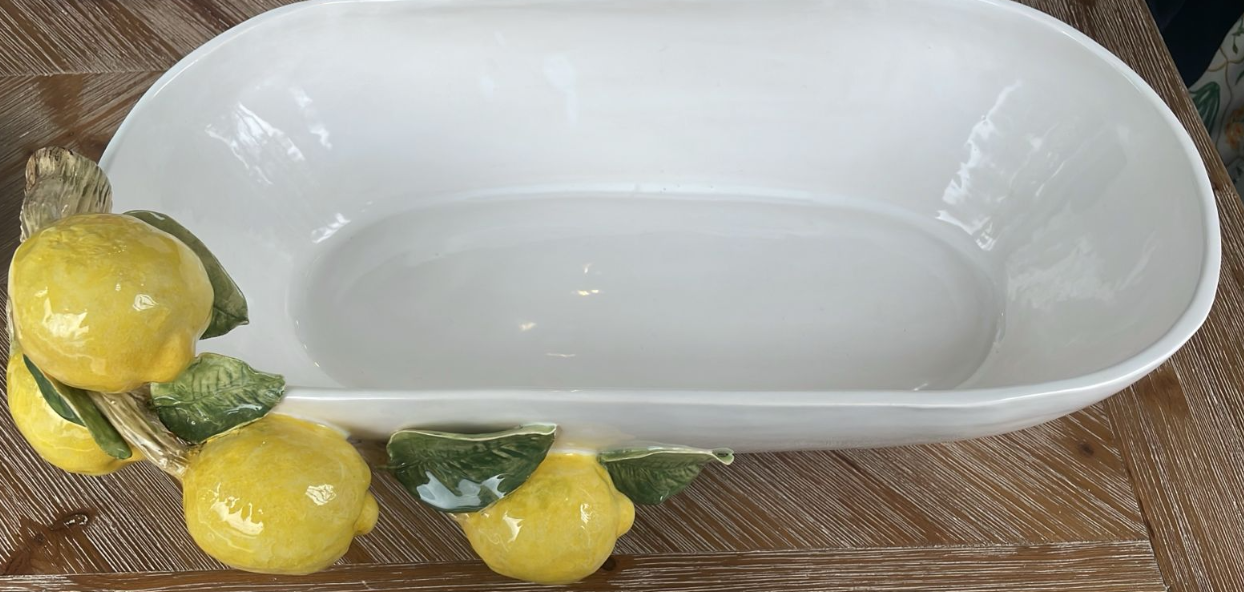 MACETERA"M" BLANCA LIMONES
