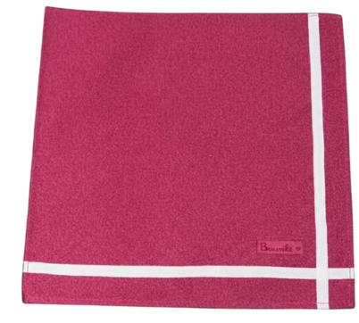 SERVILLETA BEAUVILLE BICOLOR FUSCIA/BLANCO