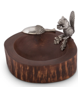 RECIPIENTE PARA NUECES CON ARDILLA Y CUCHARA EN FORMA DE NUEZ