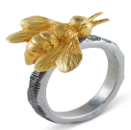 SERVILLETEROS CON ABEJAS DORADAS