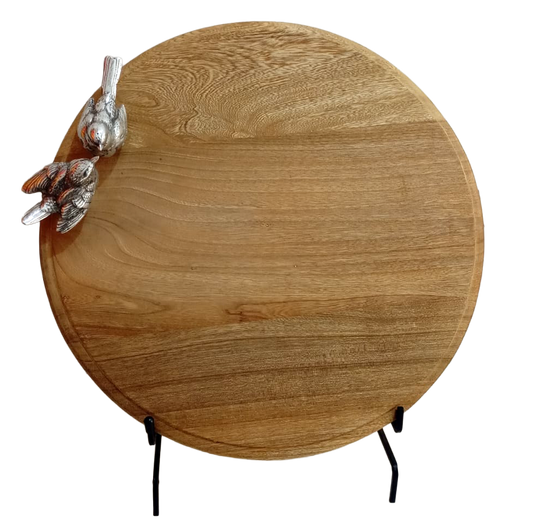 TABLA MADERA REDONDA PAJARO 50 cm
