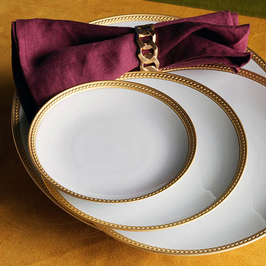 PLATO PAN SOIE TRESSEE GOLD