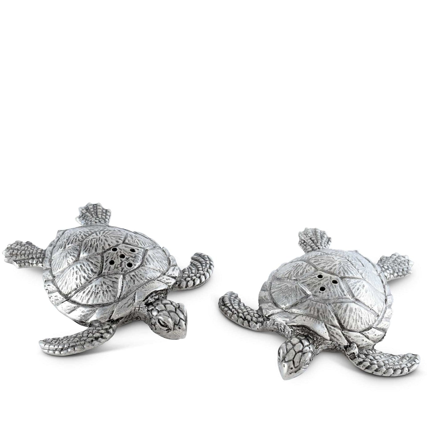 Set sal y pimienta tortugas marinas de pewter