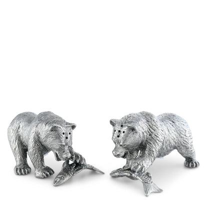 SALERO & PIMENTERO OSO PESCADOR PELTRE